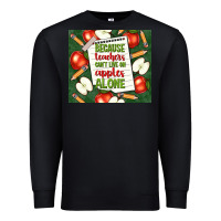 Black because teachers can't live on apples alone tumble Premium Sweatshirt - TumblerDesignByShophia