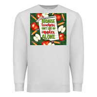 Dove Grey because teachers can't live on apples alone tumble Premium Sweatshirt - TumblerDesignByShophia