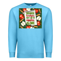 Ocean Blue because teachers can't live on apples alone tumble Premium Sweatshirt - TumblerDesignByShophia