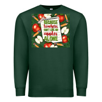 Sports Green because teachers can't live on apples alone tumble Premium Sweatshirt - TumblerDesignByShophia