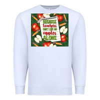 White because teachers can't live on apples alone tumble Premium Sweatshirt - TumblerDesignByShophia