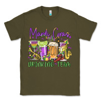 Army Green mardi gras drinking team Classic Tee - MaliasSmallBusiness