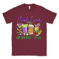 Burgundy mardi gras drinking team Classic Tee - MaliasSmallBusiness