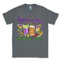 Charcoal Heather mardi gras drinking team Classic Tee - MaliasSmallBusiness