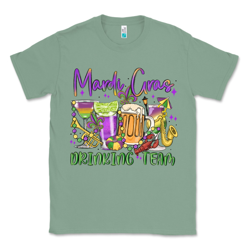 Mardi Gras Drinking Team Classic Tee by MaliasSmallBusiness | Teevron