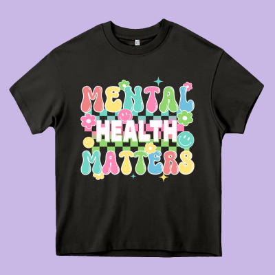 Mental Health Matters Heavy Core Tee Designed By Jahusdesignshop