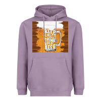 Lavender keep calm and drink cold beer Heavyweight Hoodie - TumblerDesignByShophia
