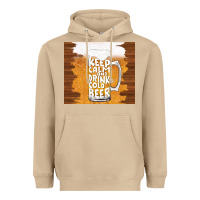 Mushroom keep calm and drink cold beer Heavyweight Hoodie - TumblerDesignByShophia
