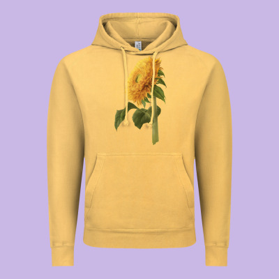 Teddy Bear Sunflower Vintage Hoodie Designed By Lillyallendesigns