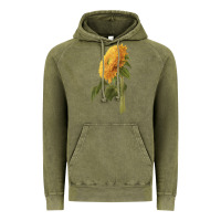Vintage Olive teddy bear sunflower Vintage Hoodie - LillyAllenDesigns
