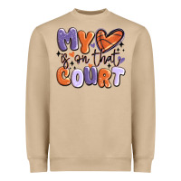 Mushroom my heart is on that court Heavyweight Sweatshirt - MaliasSmallBusiness
