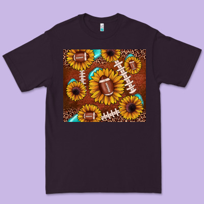 Football Leopard Sunflower Premium Tee Designed By Jahusdesignshop