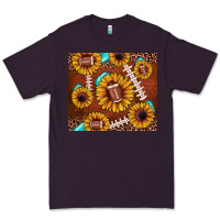 Plum football leopard sunflower Premium Tee - JahusDesignShop