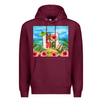 Burgundy summer nana Premium Hoodie - TumblerDesignByShophia