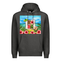 Charcoal Heather summer nana Premium Hoodie - TumblerDesignByShophia