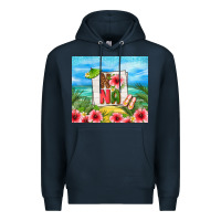 Navy summer nana Premium Hoodie - TumblerDesignByShophia