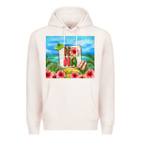 Pale Pink summer nana Premium Hoodie - TumblerDesignByShophia