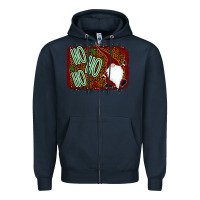 Navy Ho Ho Ho Gnomes Zipper Hoodie - Bettercallsaul