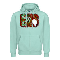 Seafoam Ho Ho Ho Gnomes Zipper Hoodie - Bettercallsaul