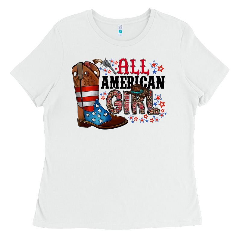 All American Girl Ladies Tee by RacoonDesign | Teevron