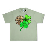 Oil Green three clover Urban Heavy Tee - AdoDesignShop