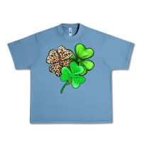 Pebble Blue three clover Urban Heavy Tee - AdoDesignShop