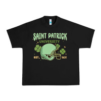 Black saint patrick university Urban Heavy Tee - MaliasSmallBusiness