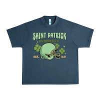 Midnight Navy saint patrick university Urban Heavy Tee - MaliasSmallBusiness