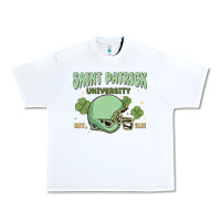 White saint patrick university Urban Heavy Tee - MaliasSmallBusiness