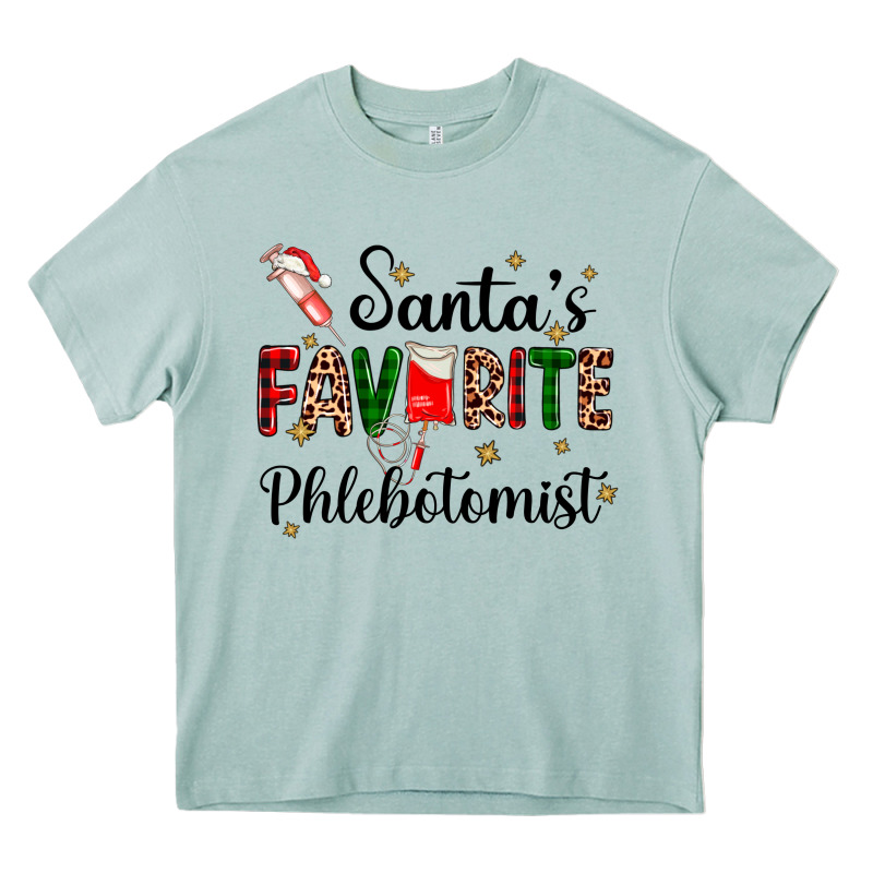 Santas Favourite Phlebotomist Heavy Core Tee by AdoDesignShop | Teevron