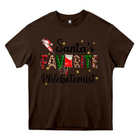Chocolate Brown santas favourite phlebotomist Heavy Core Tee - AdoDesignShop