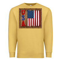 Antique Gold america usa flag tumbler Premium Sweatshirt - TumblerDesignByShophia