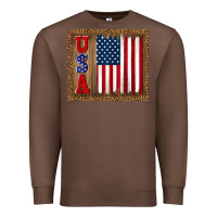 Chestnut america usa flag tumbler Premium Sweatshirt - TumblerDesignByShophia