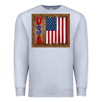 Heather Grey america usa flag tumbler Premium Sweatshirt - TumblerDesignByShophia