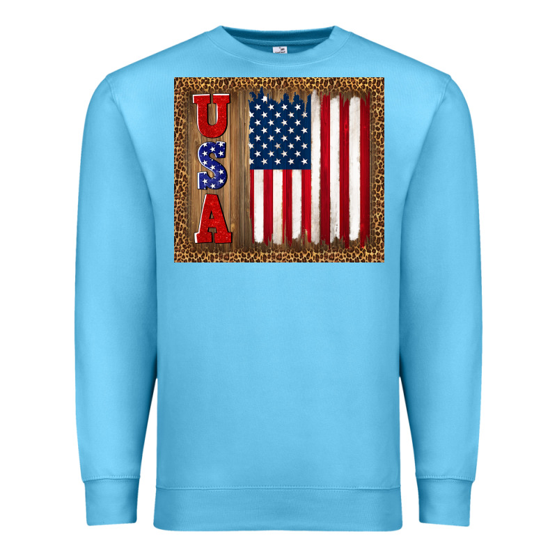 America Usa Flag Tumbler Premium Sweatshirt by TumblerDesignByShophia | Teevron