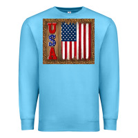 Ocean Blue america usa flag tumbler Premium Sweatshirt - TumblerDesignByShophia