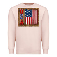 Pale Pink america usa flag tumbler Premium Sweatshirt - TumblerDesignByShophia