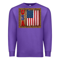 Purple america usa flag tumbler Premium Sweatshirt - TumblerDesignByShophia