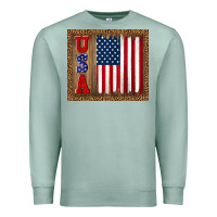 Seafoam america usa flag tumbler Premium Sweatshirt - TumblerDesignByShophia
