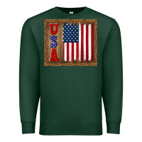 Sports Green america usa flag tumbler Premium Sweatshirt - TumblerDesignByShophia