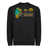 Black he knows my name isaiah 43 1 Heavyweight Sweatshirt - NancyCooperArtShop