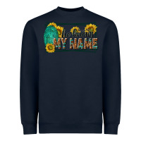 Navy he knows my name isaiah 43 1 Heavyweight Sweatshirt - NancyCooperArtShop