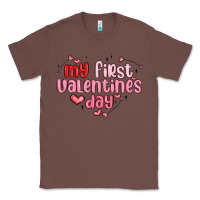 Chestnut my first valentines day Classic Tee - MaliasSmallBusiness
