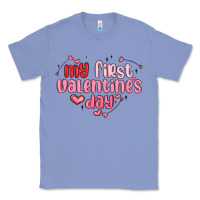 Colony Blue my first valentines day Classic Tee - MaliasSmallBusiness
