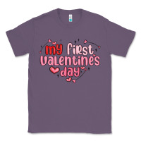 Lavender my first valentines day Classic Tee - MaliasSmallBusiness