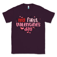 Plum my first valentines day Classic Tee - MaliasSmallBusiness