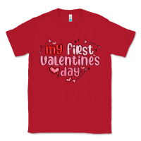 Red my first valentines day Classic Tee - MaliasSmallBusiness