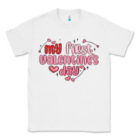 White my first valentines day Classic Tee - MaliasSmallBusiness