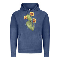 Vintage Denim opuntia phaeacantha Vintage Hoodie - LillyAllenDesigns