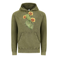 Vintage Olive opuntia phaeacantha Vintage Hoodie - LillyAllenDesigns
